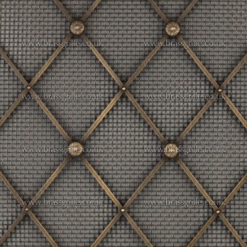Regency Diamond Large, Antique Brass 4mm